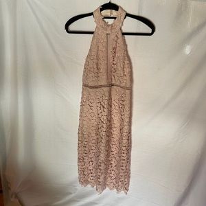 Bardot Floral Halter Dress Sz XS/4 Pink